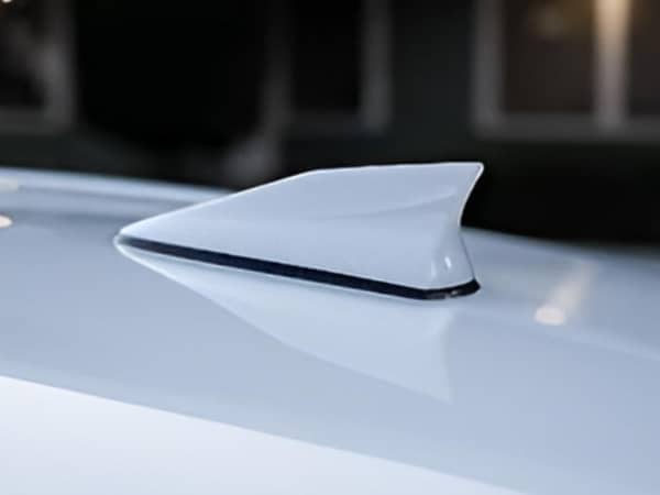 Car Roof Shark Fin Antenna Universal Fit for All Vehicle Models - White