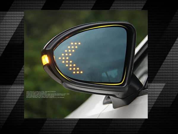 2 PCS LED Arrow Panel Lights for Car Side View Mirror | Turn Signal Indicators