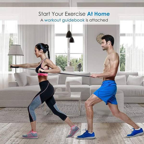 Orange High Quality Abs Exercise Resistance Tube for Home Gym - Durable Latex Elastic Fitness Band