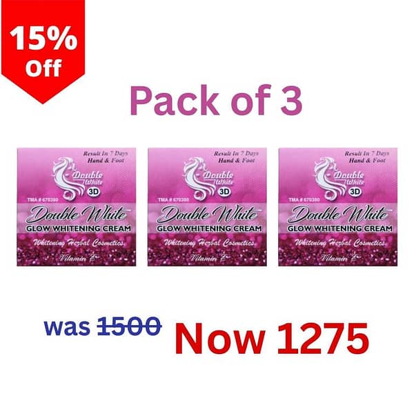 Double White Hand and Foot Whitening Cream - Set of 3