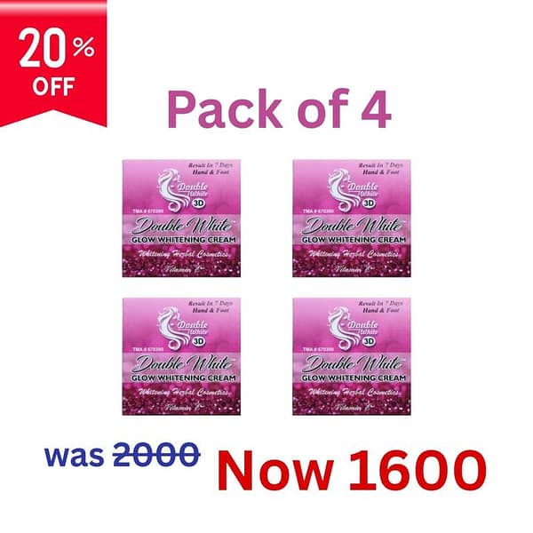 Double White Hand and Foot Whitening Cream - Set of 4