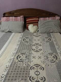 solid wood bed