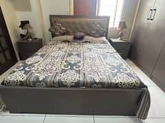 Furniture along with bed and dressing table