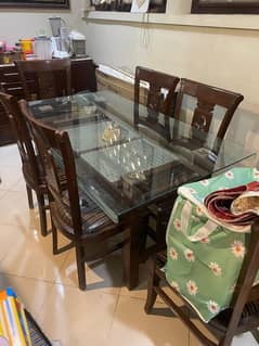 Dining table with chairs