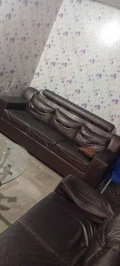 Leather 7 seater sofa set with good quality