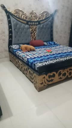 double bed with side tables
