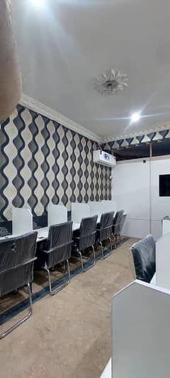 Furnished office for rent available in commercial market rawalpindi