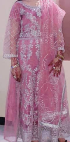 Long maxi with capri and dupatta