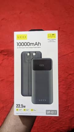 UCCI 10000mah Power Bank With 22.5W Super Fast Charge