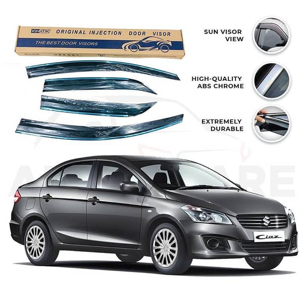 Suzuki Ciaz Chrome Air Press Sun Visor for Models 2017 to 2020