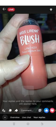 lip and cheek blush tinted