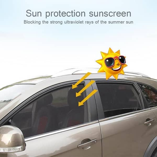 HONDA BRV 4-Piece Sun Shade Set with Logo - Black