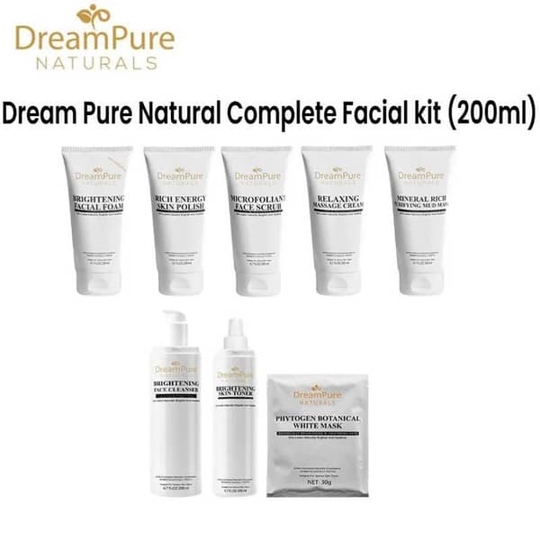 Dream Pure Naturals Complete Facial Kit - 200ml for At-Home Skincare