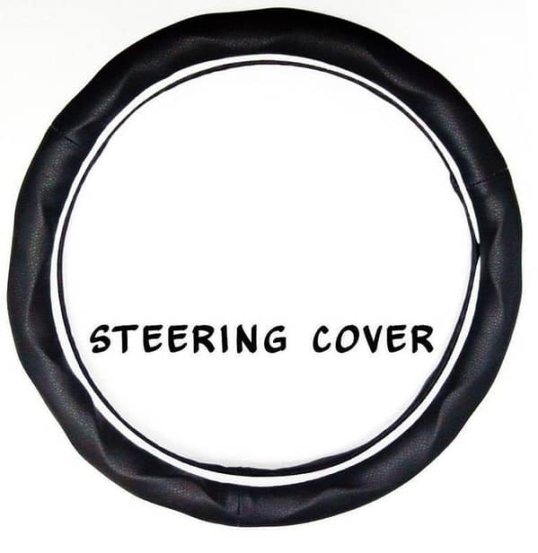 Builder Black Steering Wheel Cover - Unique Design for Enhanced Grip and Easy Installation