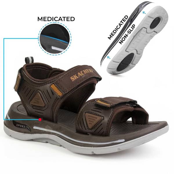 NBH NAZ Boot House Multi-Strap Kito Sandals for Men and Boys - Comfortable and Durable Sport Sandals - Ideal for Gifting or Casual Wear
