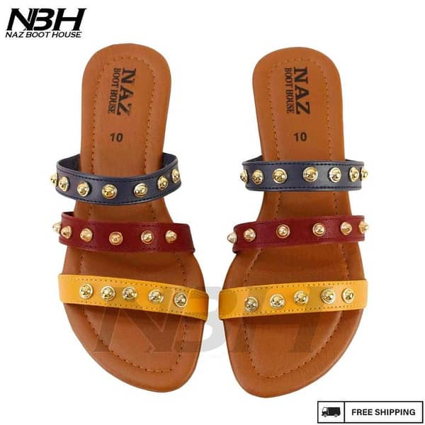 NBH Girls' Slippers - Comfortable Flat Chappal for Women - Daily Use Slides - Ideal House Footwear - Perfect Gifts for Girls