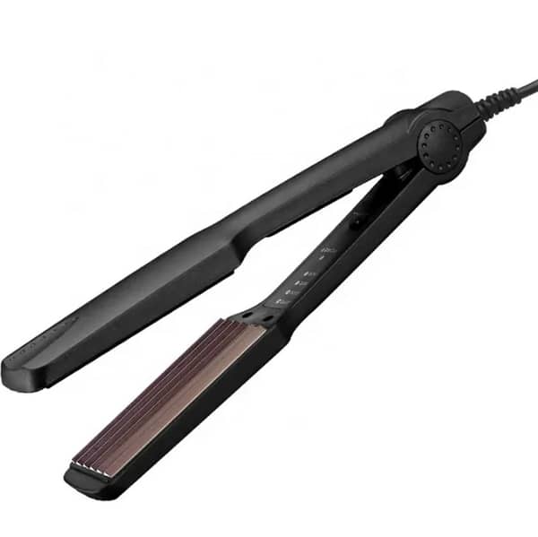 Professional Hair Crimper Machine with Wide Plate and Temperature Control for Instant Heating and Straightening