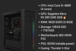 COMPLETE GAMING PC FOR SALE