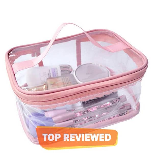 Portable Waterproof Makeup Organizer Bag for Travel - Transparent Cosmetic Pouch