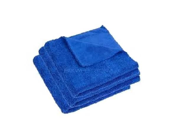 Blue Microfiber Cleaning Towel | Reusable, Soft and Streak-Free for Home and Auto
