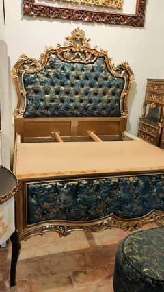 king size bed +dressing+ two side tables