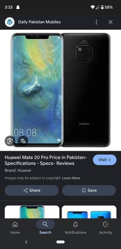 Huawei Mate 20 pro 6gb 128gb