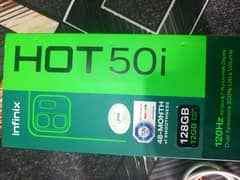 Infinix hot 50i 6/128 Full box