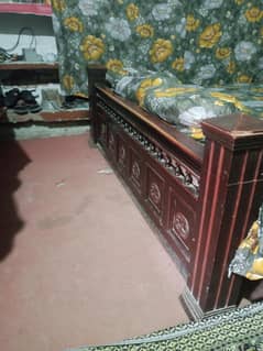 Bed with 2 side table