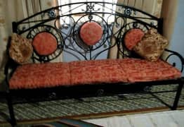Steel Metal Sofa Set qwith Table