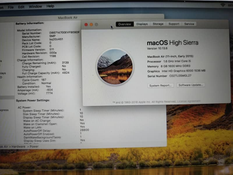 Apple MacBook Air 2015(11.6")") i5 8/128 6