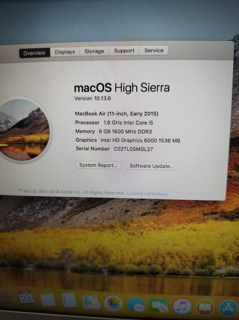Apple MacBook Air 2015(11.6")") i5 8/128 7