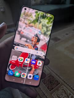 one plus 8 single sim aproved line back and front crack
