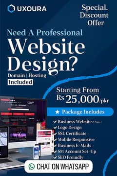 Uxoura make Your Own Buissness Website for you with Big Package