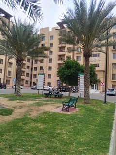 Jinnah face corner semi furnished apartment available for rent in Bahria Town Karachi
