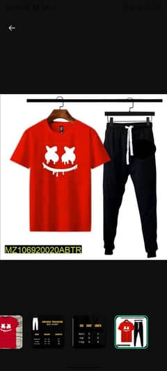 2 PCs. polyester printed track suit