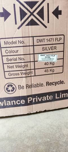 Dawlance Automatic Washing Machine DW 1471 FLP