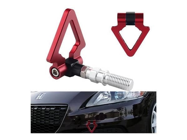 Red Metal Tow Hook in Triangular Shape for Front Bumper