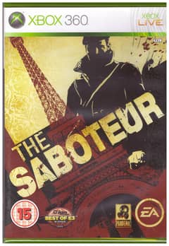 Xbox 360 The Saboteur DVD condition 10 by 7 sale 70% off with one free