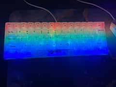 60% HXSJ TRANSPARENT GAMING KEYBOARD