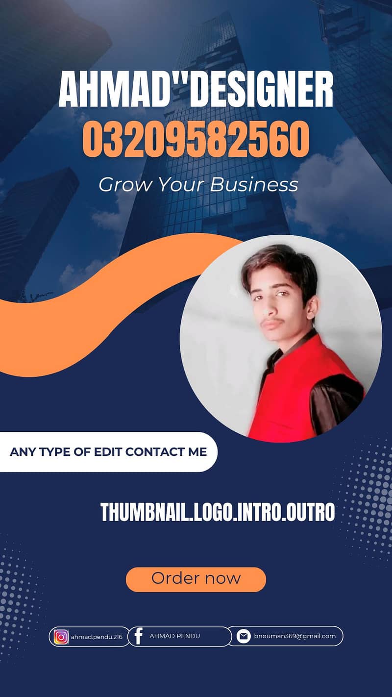 Ahmad Designer I will make the best Design for you any type of editing 1