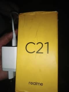 realme c21 y 3/32 full box charger
