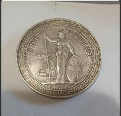 UK 1903 British Hong Kong Silver Trade Dollar, Genuine Rare & Old Coin