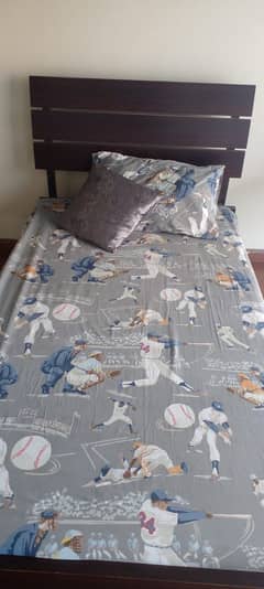 Wooden frame bed for sale x2