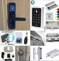 cctv camera access control system smart fingerprint electric door lock