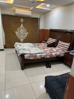 Per day short time one bed luxury furnished apartment available for rent in Bahria town phase 4 civic centre