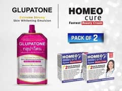 1 Glupatone + 2 Homeo Cure Beauty Cream | Pack Of 3 | Free Delivery |