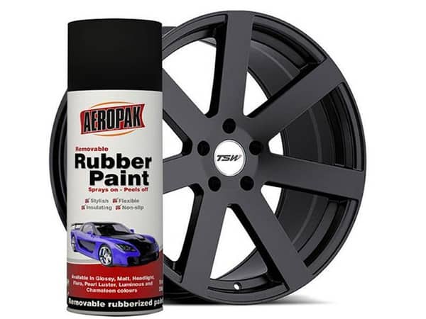 AeroPak 400ml Matt Black Rubber Paint