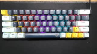 Fantech Atom Red Keys Hot Swappable Silent Keyboard