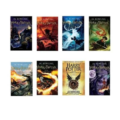 harry potter 8 books set complete collection