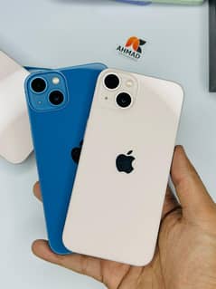 Iphone 13 Pta Approved Scratchless Pink And blue Colour